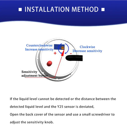 XKC-Y25 Capacitive Liquid Level Sensor – Fast Shipping Non-Contact Water Detection Sensor