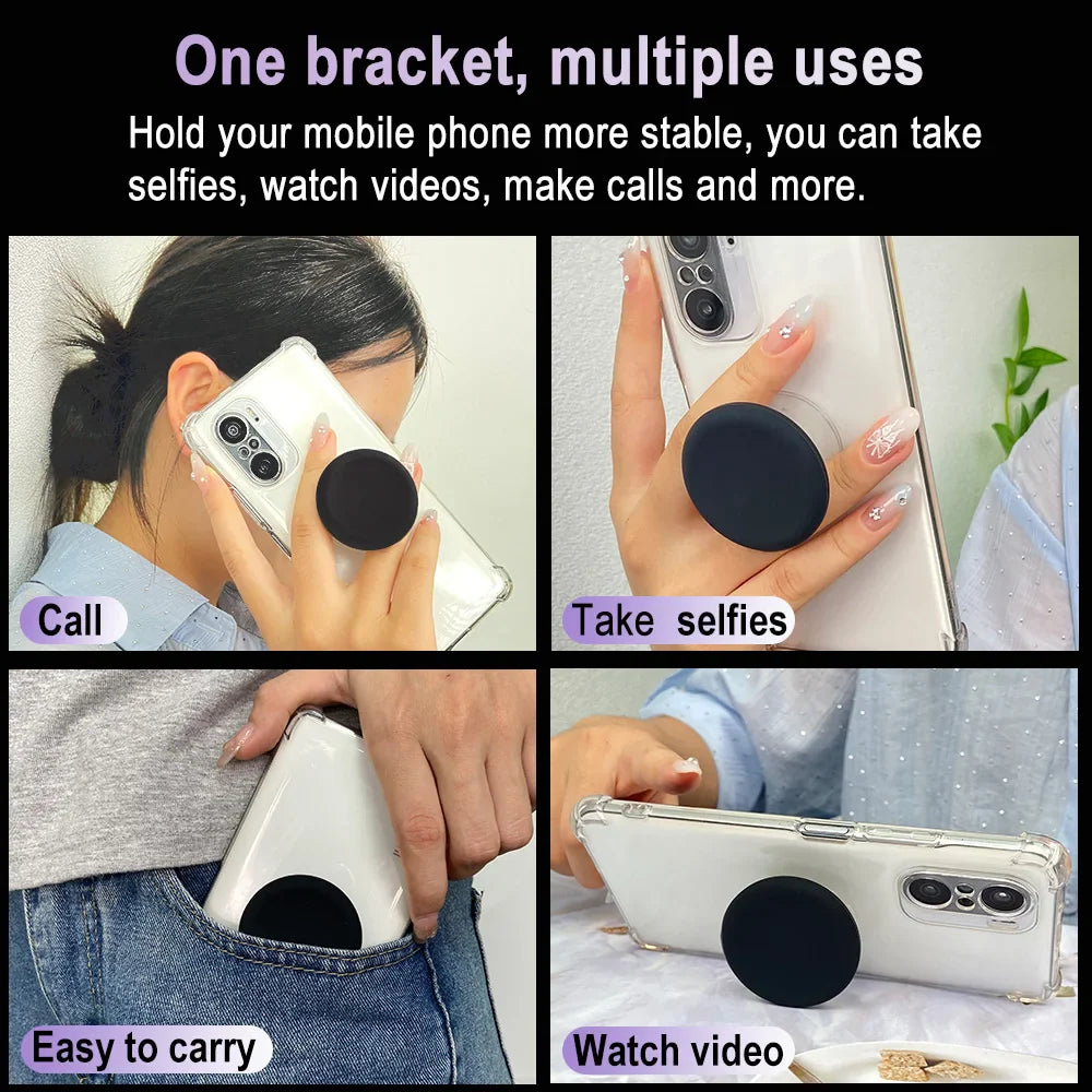 Silicone Round Popping Grip – Tok Sockets Finger Ring Holder, Phone Stand and Bracket, Cellphone Accessories