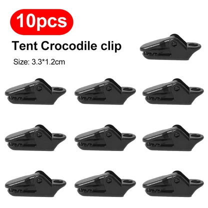 Camping Tent Clips – Anti-Wind Crocodile Clamps for Tarpaulin & Tent, 10/20/50PCS Outdoor Hooks