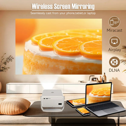 Magcubic L018 4K Android 11 Projector – 650 ANSI, Native 1080P, Auto Focus & Keystone, BT 5.2, WiFi 6, 360° Rotatable Portable Projector