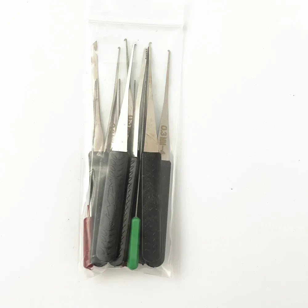 8-Piece Lock Pick Set – Stainless Steel Locksmith Tools, Broken Key Extractor, Auto Remove Hooks for DIY Hand Tools