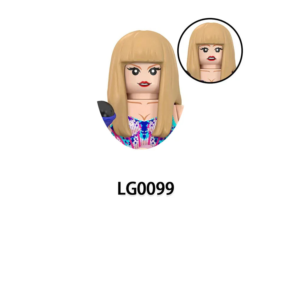 LG1015 Girls Building Blocks Princess Mini Dolls – Cute Kawaii Assemble Bricks Action Figures Kids Christmas Toy