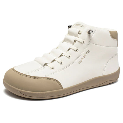 HOBIBEAR Mid-Top Barefoot Shoes — Wide-Toe Ankle Boots for Men & Women, Outdoor Non-Slip Artificial Leather Shoes