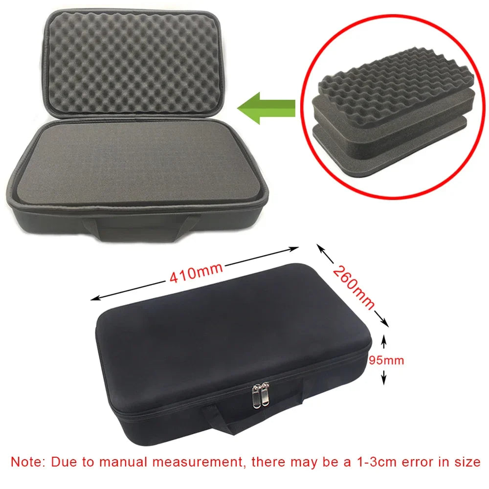 DIY Foam Hard Carry Case Storage Bag – Shockproof Travel Zipper Organizer for Camera & Outdoor Tool Accessories