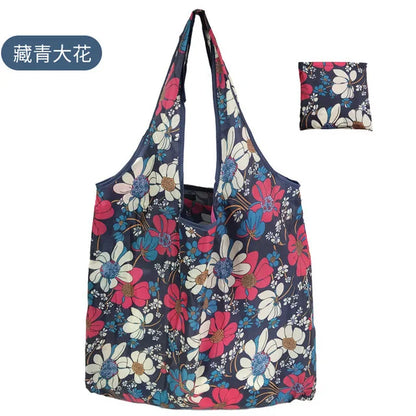Eco-Friendly Foldable Reusable Shopping Bag – Portable Heavy-Duty Tote Shoulder Bag for Grocery, Travel & Daily Storage Fashion Handbag