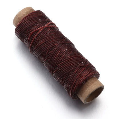 50 Yards Waxed Leather Thread Cord – 150D 1.0mm for Hand Stitching, DIY Bracelets & Jewelry Making