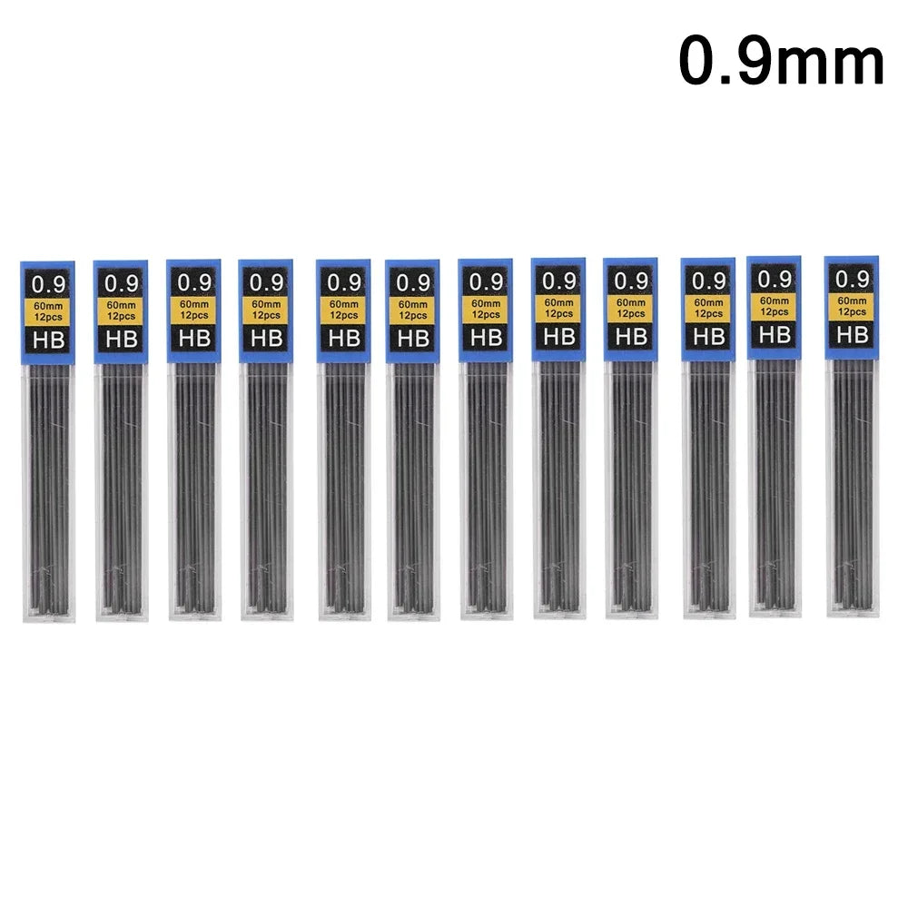 Mechanical Pencil Lead Refill Set 0.3–2.0mm HB – Multi-Size Press Automatic Pencil Leads for Drawing, Painting & Student Stationery