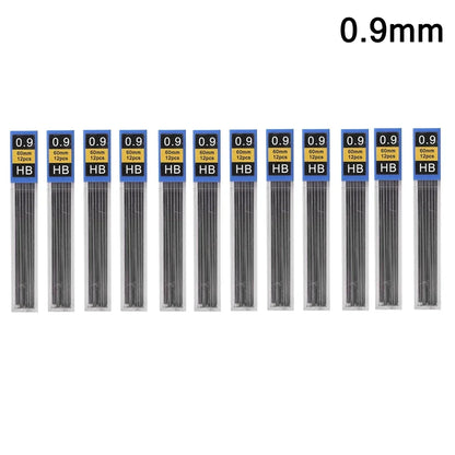 Mechanical Pencil Lead Refill Set 0.3–2.0mm HB – Multi-Size Press Automatic Pencil Leads for Drawing, Painting & Student Stationery