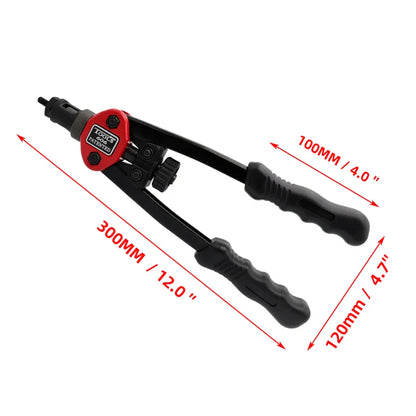 HIFESON Hand Threaded Rivet Nut Gun — Manual Riveter with 70/95/300PCS M3-M12 Nuts for Easy Installation