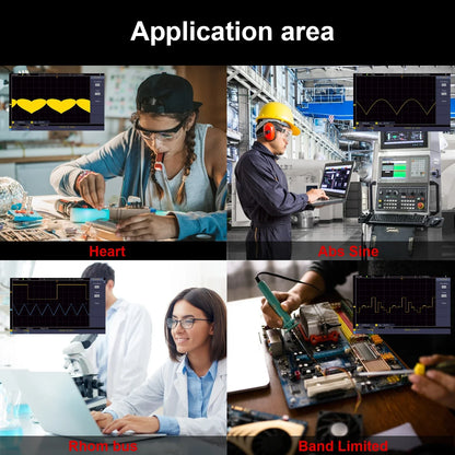 Hanmatek Digital Oscilloscope – 2/4 Channel 110MHz Bandwidth, 1GS/s Sampling Rate, 7'' TFT Display, Desktop Storage Scope