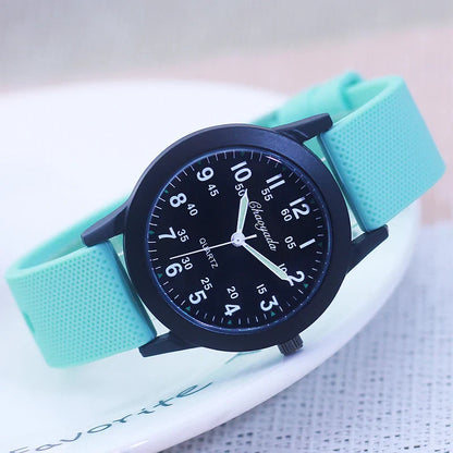 Children's 60-Minute Scale Quartz Wristwatch - Silicone Strap Watch for Boys & Girls, Junior High & Elementary School Exam Watch