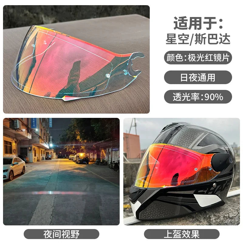 Motorcycle Helmet Visor for SHARK Skwal, D-Skwal 2 & Spartan Carbon — Replacement Shield
