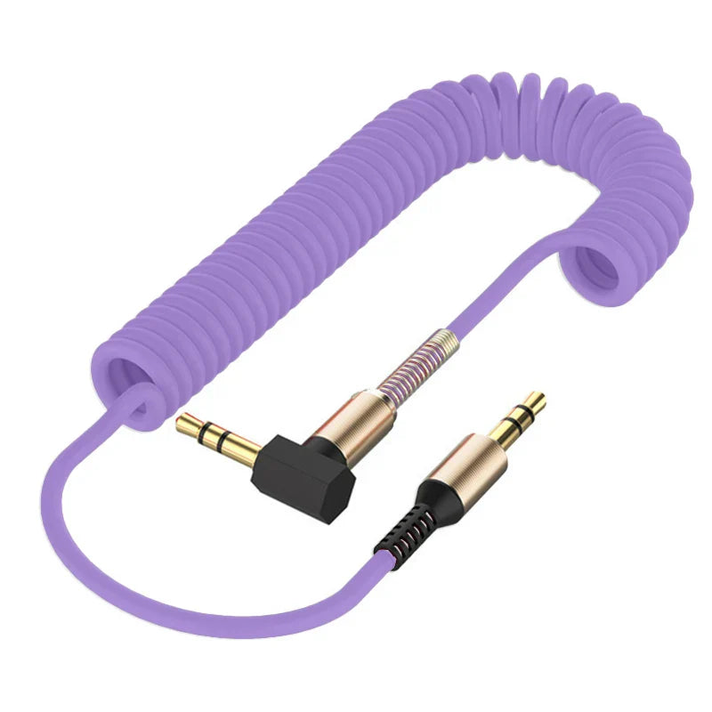 3.5mm Male-to-Male Audio Aux Cable — For Samsung Car Headphone & Speaker Wire