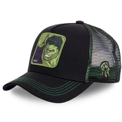Marvel Superhero Baseball Cap – Spider-Man, Iron Man, Hulk, Captain America, Venom & Rocket Raccoon Anime Sports Leisure Hat