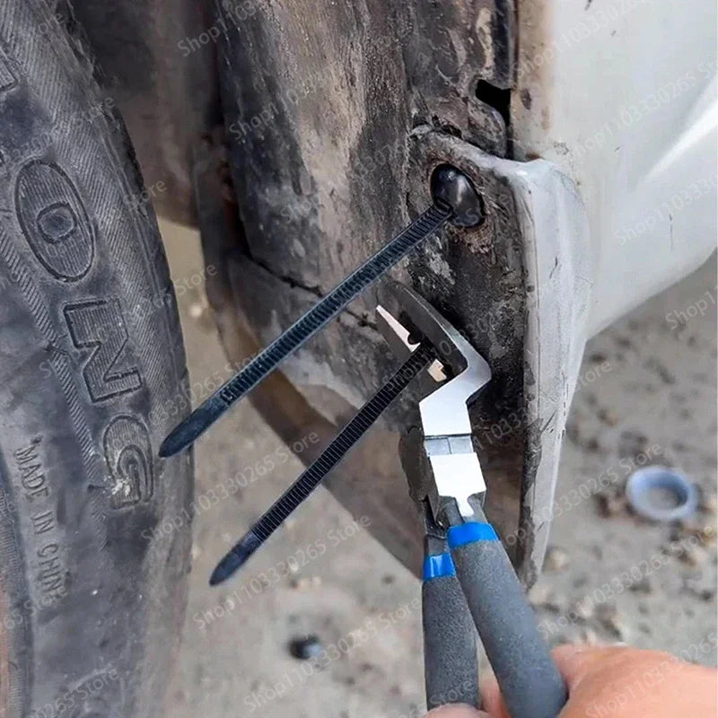 Cable Tie Buckle Fastener - Core Nail Push Rivet Clips for Car Mudguard, Fender, Inner Lining & Trunk