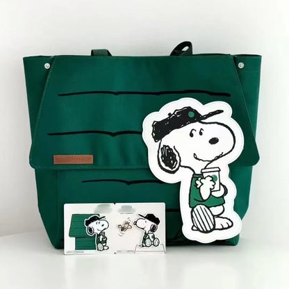 New Snoopy Tote Bag | Large Capacity Casual Shoulder Bag for Girls, Travel & Everyday Use