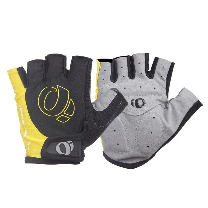 Bicycle Gel Half Finger Gloves - Anti-Slip, Sweat-Proof, Shockproof for Mountain & Road Bikes - Portable Armguard Gloves