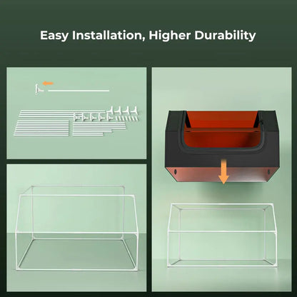Creality Laser Engraver Enclosure – Fireproof & Dustproof Protective Cover with Exhaust Fan, 700x720x400mm