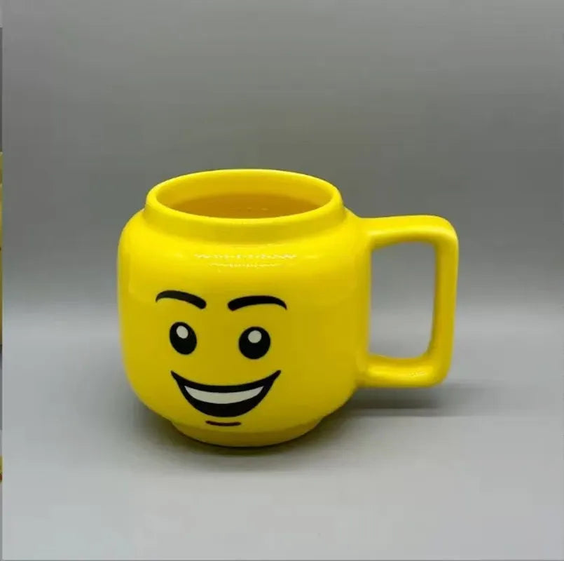 Smile Cartoon Ceramic Mug - Cute Funny Expression Coffee, Milk & Tea Cup for Kids & Home