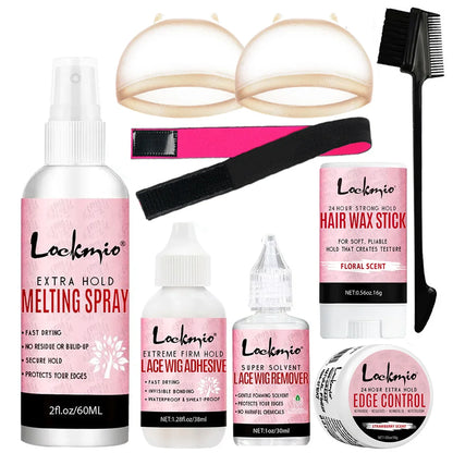 LOCKMIO 60ML Lace Wig Glue - Fast-Drying Long-Lasting Adhesive for Wigs, Mesh & Cosplay Installations