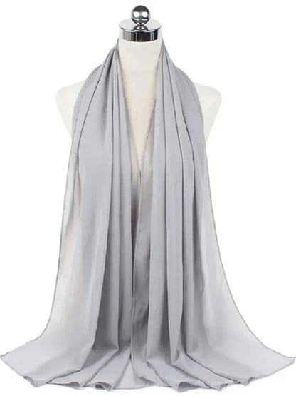 Women’s Solid Chiffon Instant Hijab – Ready-to-Wear Islamic Scarf, Muslim Shawl & Arab Head Wrap