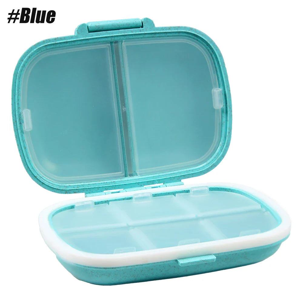 8-Compartment Travel Pill Organizer – Moisture-Proof Pill Case, Portable Medicine & Vitamin Holder for Purse