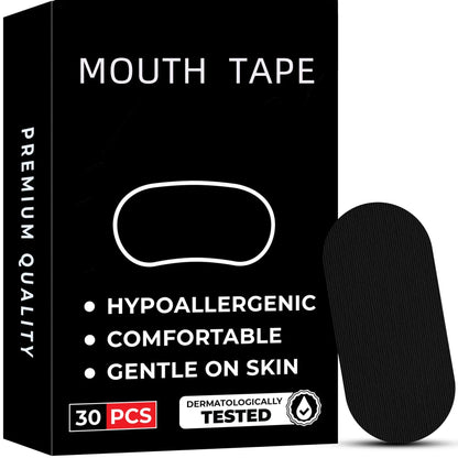 30PCS Mouth Tape for Sleeping – Gentle Sleep Strips to Keep Mouth Closed & Prevent Snoring, Ideal for Home & Travel