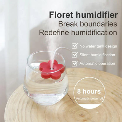 Petal-Shaped Mini Portable Air Humidifier – Ultrasonic Aromatherapy Diffuser for Home & Bedroom, USB DC 5V 1A