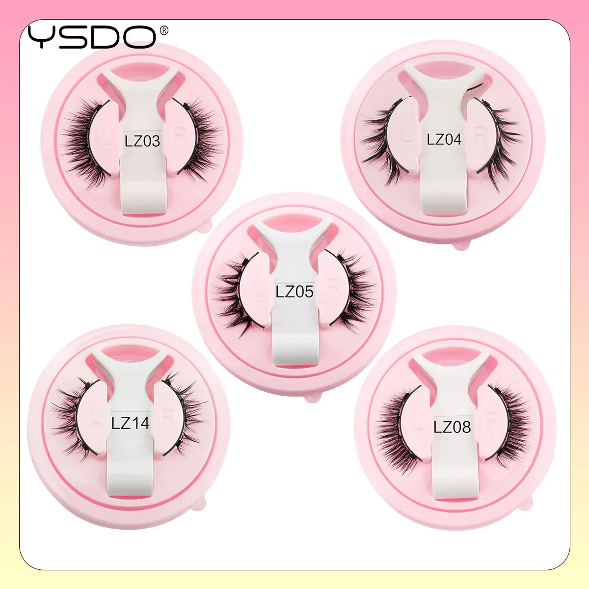 YSDO Magnetic Eyelashes – Reusable 3D Mink Winged False Lashes with Tweezer, No Glue Long-Lasting Makeup Lashes