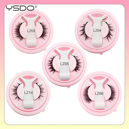 YSDO Magnetic Eyelashes – Reusable 3D Mink Winged False Lashes with Tweezer, No Glue Long-Lasting Makeup Lashes
