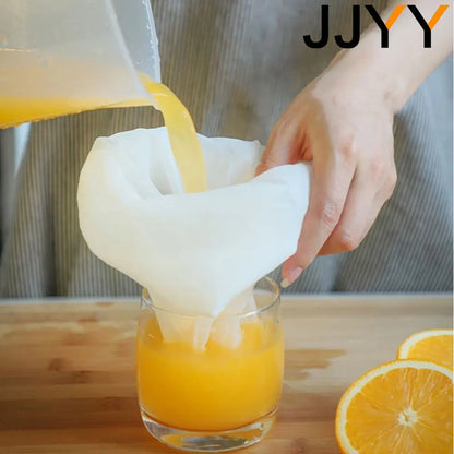 JJYY Homebrew Beer Filter Bag - Nylon Mesh Strainer for Brewing, Malt Boiling, Wort Mash, Nut Milk & Juice Filtration Tool