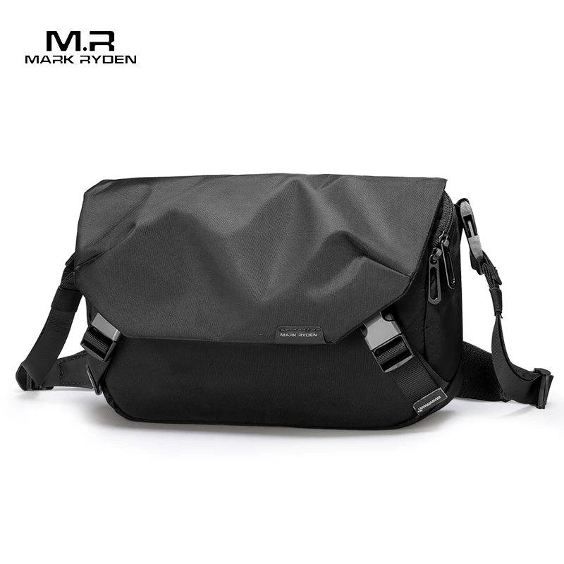 MARK RYDEN Water-Repellent Messenger Bag for Men - Shoulder Crossbody Bag Fits 11-inch iPad