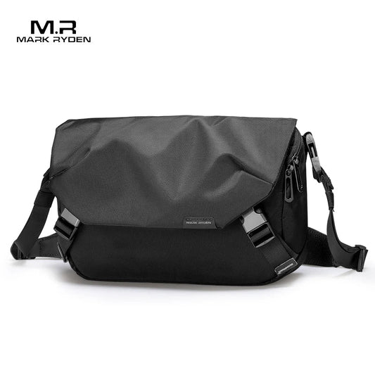 MARK RYDEN Water-Repellent Messenger Bag for Men - Shoulder Crossbody Bag Fits 11-inch iPad
