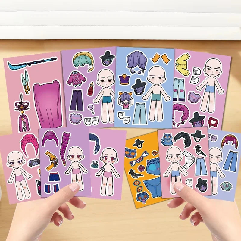 Kpop Demon Hunters Sticker Set — DIY Scrapbooking, Phone, Luggage & Skateboard Waterproof Decals
