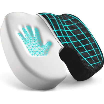 Ergonomic Memory Foam Seat Cushion – Hemorrhoid & Office Chair Support for Sedentary Comfort
