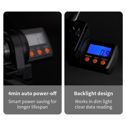 CHILENT 999.9M Digital Fishing Line Counter – ABS Night Display, Fishing Accessories (Battery Not Included)