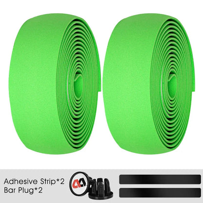 WEST BIKING EVA High Tenacity Handlebar Tape — Shock Absorbing Adhesive Bar Tape with Holes for Road Bikes
