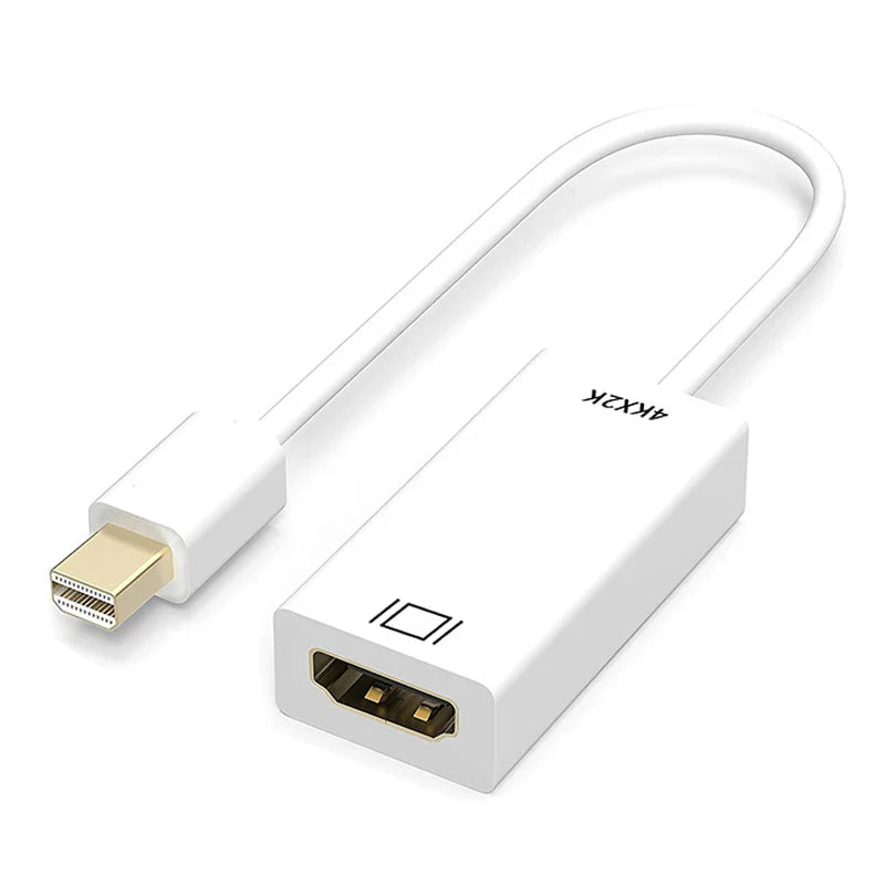 Mini DisplayPort to HDMI Adapter – 4K/1080P Mini DP Male to HDMI Female Converter for MacBook Air/Pro