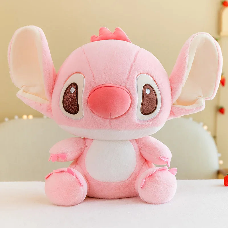 Big Size Disney Stitch Holding Duck Plush – Cute Hugging Doll Pillow Toy for Kids & Xmas Gifts