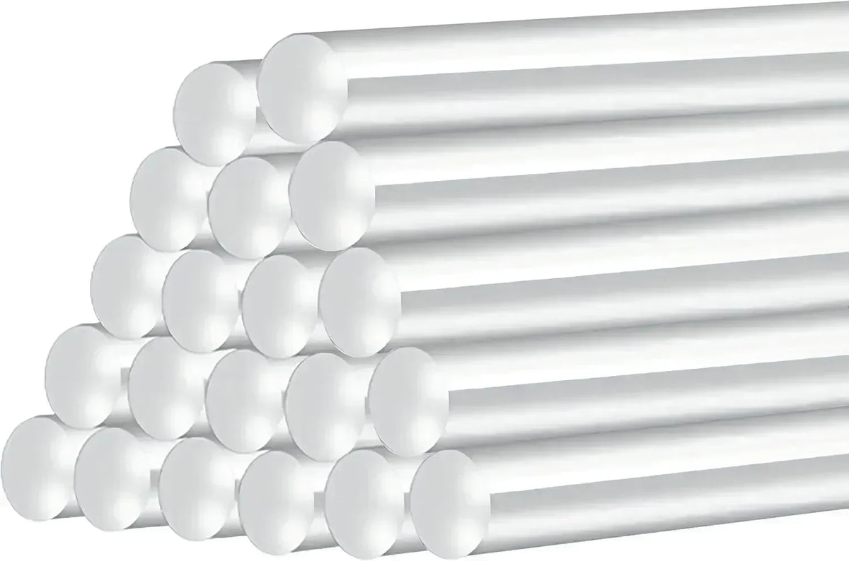 50-Piece Transparent Hot Melt Glue Sticks - Universal Adhesive for Electric Glue Guns, DIY Crafts & Repairs