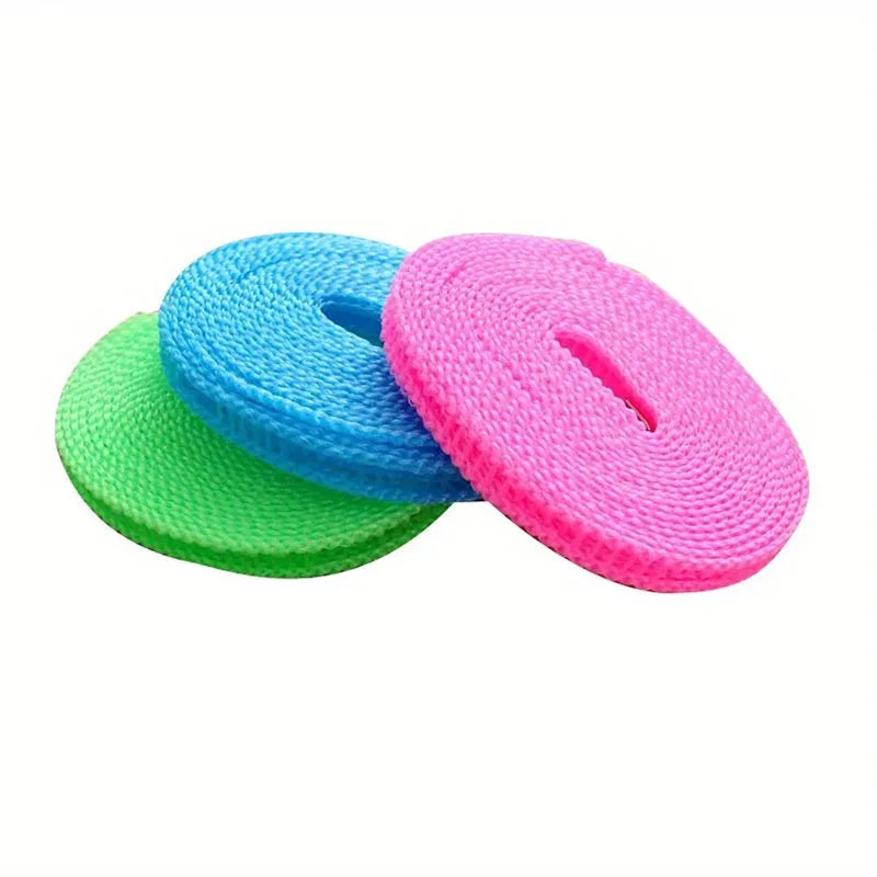Windproof Nylon Clothesline - Non-Slip, Durable Laundry Rope for Outdoor Use, Perfect for Travel and Business, Available in 5/10 Meter Lengths