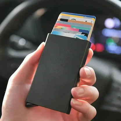 Large Capacity Double Layer RFID Blocking Carbon Fiber Wallet – Men’s Anti-Theft Credit & ID Card Holder Case