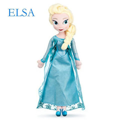 40CM Frozen Anna & Elsa Dolls – Snow Queen Princess Plush Toys, Stuffed Frozen Dolls for Kids, Birthday & Christmas Gift