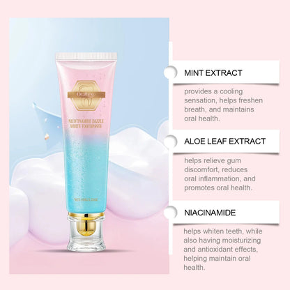 Niacinamide Whitening Toothpaste – Stain Removal, Plaque Reduction & Fresh Breath