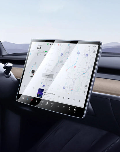 YZ Tempered Glass Screen Protector for Tesla Model 3 Y X 2021-2023 – HD Center Control Protection Film Accessory