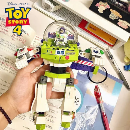 Buzz Lightyear Mecha Action Figure - Pixar Toy Story Desktop Collectible Gift