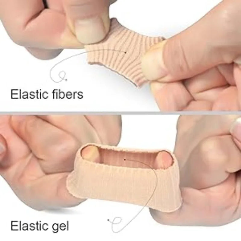 Gel Toe Cover Elastic Fiber Protector – Silicone Finger Tube for Toe Protection and Friction Reduction, Foot Care Accessory