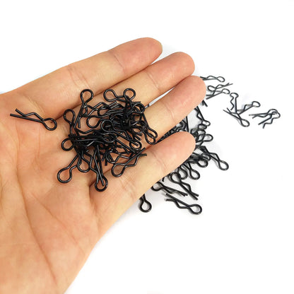 50PCS RC Car Body Clips & Pins — R Buckles for 1/5, 1/6, 1/7, 1/8, 1/12, 1/14, 1/16 RC Cars, Compatible with TRAXXAS & SCX10