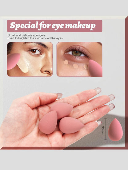 15/30/60 Mini Makeup Sponges – Beauty Powder Puff for Concealer, Liquid Foundation & Face Cosmetics