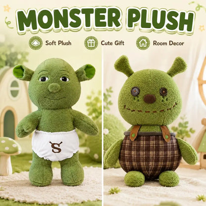 Shrek Baby Puppet Plush Figure - Cute Monster Pendant Doll for Kids